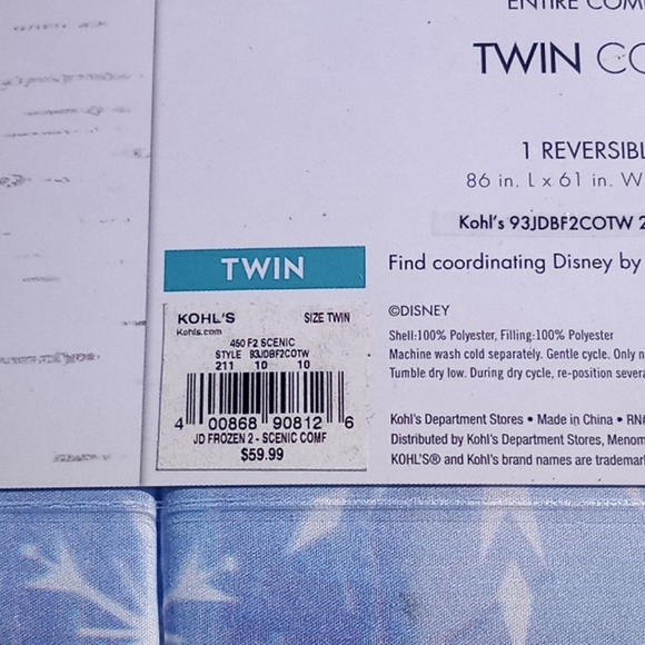 Disney Frozen 2 twin comforter - Picture 3 of 3
